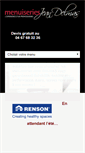 Mobile Screenshot of menuiseriejeandelmas.com